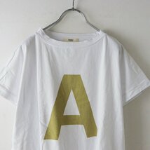 美品 ナル NARU フィールカムコットンAプリントミナミシャツ 1/ホワイト 半袖 Tシャツ カットソー トップス【2400013754804】_画像3