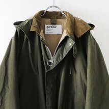 バブアー BARBOUR x マーガレットハウエル MARGARET HOWELL WAXED COTTON ロングコート 10/カーキ アウター【2400013757812】_画像4