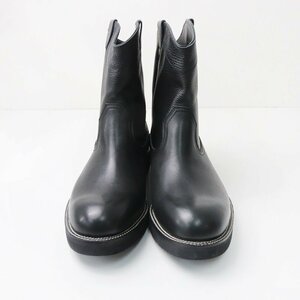  beautiful goods L Louis Ellelui leather pekos type boots 42/ black chukka boots shoes shoes Vibram sole Vibram 26cm[2400013748094]