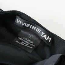 ヴィヴィアンタム VIVIENNE TAM パワーネット キャミソールワンピース 1/ブラック フレア ドレス【2400013756013】_画像8