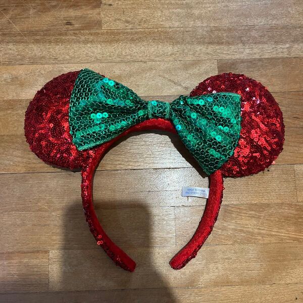 ディズニー カチューシャ クリスマスミニー