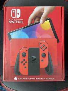 任天堂 Nintendo Switch ニンテンドースイッチ Joy-Con マリオレッド 本体 有機ELモデル 新型 未使用　1円スタート