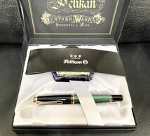 【美品】pelikan/万年筆 /文房具 /筆記用具 /グリーン_画像3