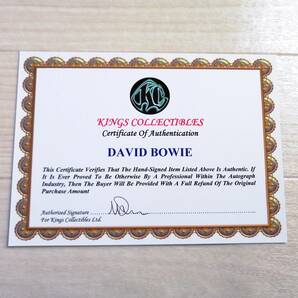 デヴィッド・ボウイ ⑤ 直筆サイン入りフォト 証明書付 David Bowie 写真 美品 グッズ の画像3