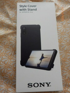 Xperia Ace II Style Cover with Stand ブラック