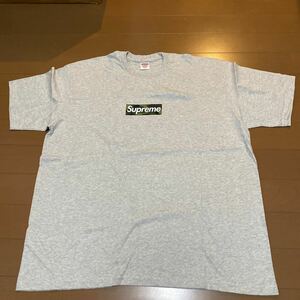 XXL Supreme 23AW Box Logo Tee XXL シュプリーム ボックスロゴ CAMO 迷彩 23FW Ash Grey box Tシャツ グレー 