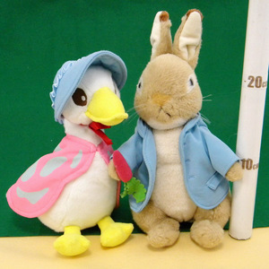 ★ ピーターラビット Peter Rabbit ★ ピーターラビット ＆ あひるのジマイマ ぬいぐるみ 【２個セット】