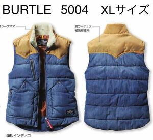 送料無料　BURTLE 5004 防寒ベスト　インディゴ　バートル　サーモクラフト対応　電熱パット対応