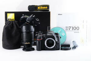 3374 【美品】 Nikon D7100 24.1 MP w/18-105mm F/3.5-5.6G ED VR Lens Set ニコン デジタル一眼レフカメラ AFズームレンズ 0221