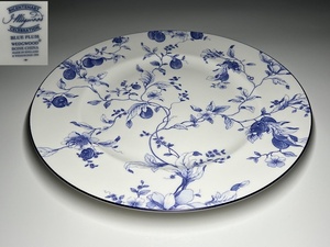 【瑞】ウェッジウッドWEDGWOOD BLUE　PLUM　プレート　径：２７ｃｍ