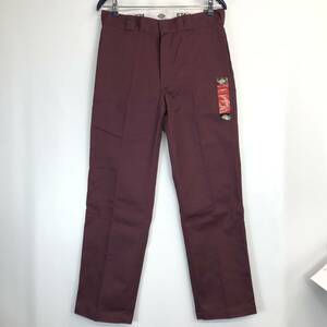 タグ付き ディッキーズ DICKIES 874 マルーン W34 874MR