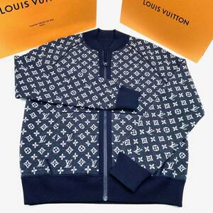 1円～ 極美品 LOUIS VUITTON ルイヴィトン リバーシブル モノグラム トラックジャケット ブラック グレー L 紙袋 箱など付き 