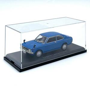 未展示 絶版 1/43 国産名車 コレクション Toyota Carina 1970 トヨタ カリーナ ブルー ダイキャスト ミニカー 希少