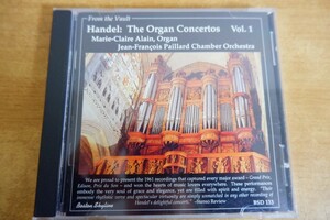 CDk-4918 Georg Friedrich Handel, Marie-Claire Alain The Organ Concertos Vol. 1