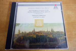 CDk-5038 TRAGICOMEDIA / NOTENBUCHLEIN FUR ANNA MAGDALENA BACH (1725)