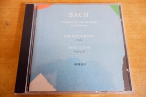 CDk-5048＜ECM＞Bach - Kim Kashkashian, Keith Jarrett / 3 Sonaten Fr Viola Da Gamba Und Cembalo