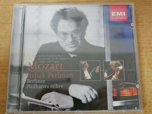 CDk-4321 Mozart, Itzhak Perlman, Berliner Philharmoniker Violin Concerto No. 3 , Symphony No. 41 'Jupiter' , Adagio And Fuge