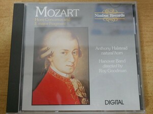 CDk-4360 Mozart, Anthony Halstead, The Hanover Band, Roy Goodman Horn Concertos And E Major Fragment