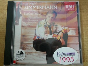 CDk-4711 Frank Peter Zimmermann, Eugene Ysaye Obsession (6 Sonates Pour Violon Solo Op.27)