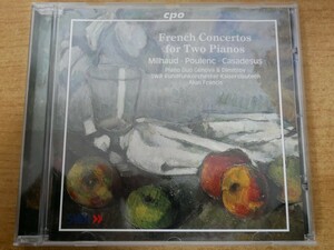CDk-5130 Milhaud Poulenc, Piano Duo Genova & Dimitrov, SWR Rundfunkorchester Kaiserslautern / French Concertos For Two Pianos
