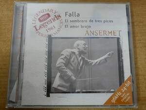 CDk-5273 L'ORCHESTRE DE LA SUISSE ROMANDE/ANSERMET / Legends FALLA: EL SOMBRERO DE TRES PICOS, etc.