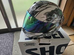 SHOEI X-TWELVE KIYONARI 清成 新品純正シールド(cw1)２枚付 TC-6 フルフェイス ヘルメット XLサイズ X12