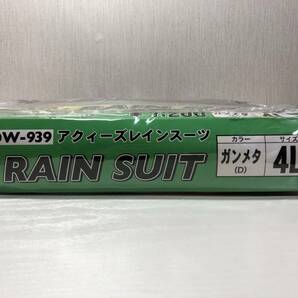 B) NANKAI ナンカイ 南海部品 アクィーズレインスーツ AQ-EASE SDW-939 4Lサイズ ガンメタ レインウェア 合羽 バイク用品 上下セットの画像7