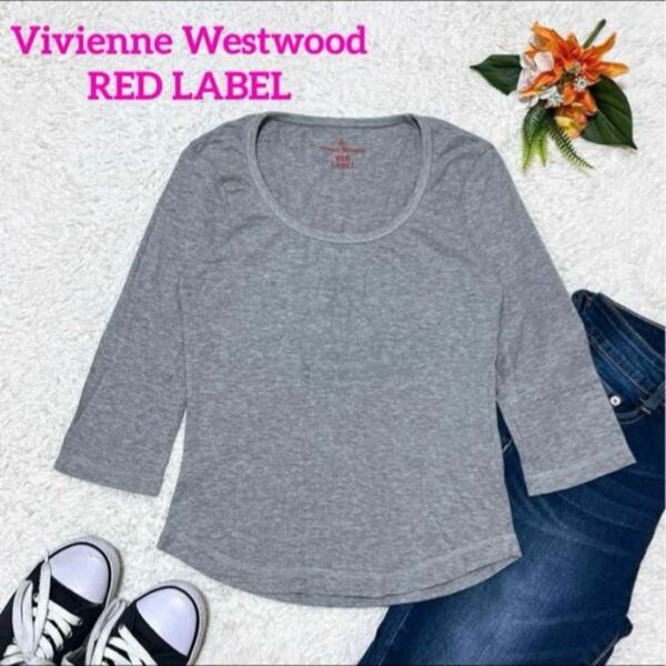 美品 Vivienne Westwood RED LABEL ヴィヴィアンウエストウッドレッドレーベル　オーブプリントTシャツ　３