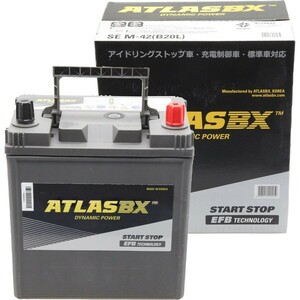 ATLASBX アトラス AT M-42 国産車バッテリー アイドリングストップ車用 EFB Technology