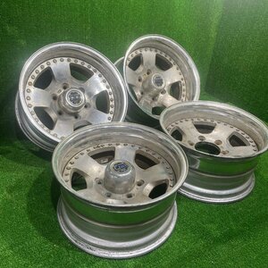 16×8j 6h -26 139.7 WORK CRAG ワーク クラッグ 希少 深リム アルミ ホイール ホイル 16 インチ in 6穴 pcd 4本 まとめ 売り 菅16-495