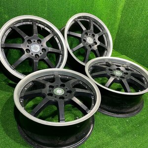 17×7j 5h ＋55 114.3 PIAA ピア アルミ ホイール 17 インチ in 5穴 pcd 4本 菅17-517