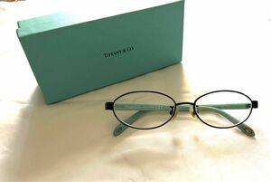 訳ありティファニー めがね　TIFFANY & Co. 度付きメガネ　メガネフレーム　 眼鏡フレーム チタンフレーム眼鏡　チタン