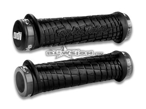 《L30TLB-G》odi Tloy Lee Lock-On Grips Black/Black トロイリー ロックオン グリップ ブラックｘグレー