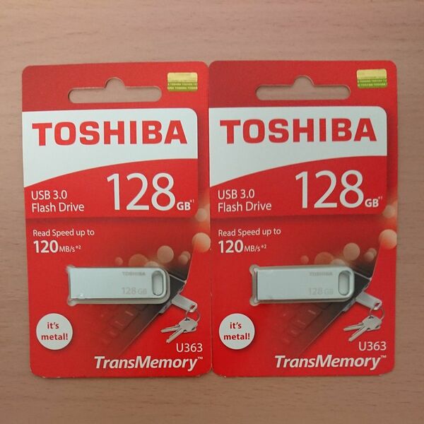 東芝メモリ TransMemory U363 THN-U363S1280A4 （128GB）2枚セット