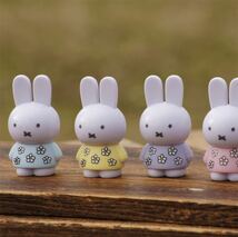 新品 miffy ミッフィー テトラフィビッツ 12個セット 花柄 全12種 コンプリート マスコット フィギュア 全12色 可愛い 身長約4.5cm 置物_画像6