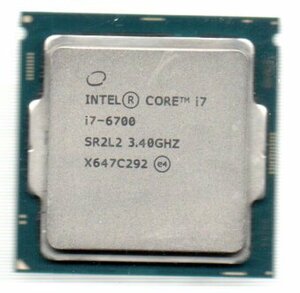 Intel ★ Core i7-6700　SR2L2 ★ 3.40GHz (4.00GHz)／8MB／8GT/s　4コア ★ ソケットFCLGA1151 ☆