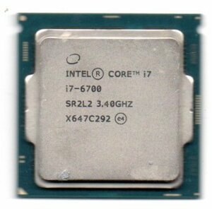 Intel ★ Core i7-6700　SR2L2 ☆ 3.40GHz (4.00GHz)／8MB／8GT/s　4コア ★ ソケットFCLGA1151 ☆