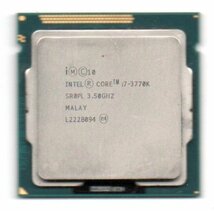 Intel ★ Core i7-3770K　SR0PL ★ 3.50GHz (3.90GHz)／8MB／5GT/s　4コア ★ ソケットFCLGA1155 ☆_画像1