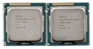 Intel ☆ Core i5-3470　2個セット ★ 3.20GHz (3.60GHz)／6MB／5GT/s　4コア ★ ソケットFCLGA1155 ☆