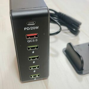 急速充電器 65W PD充電器 6ポート スマホ充電器 USB【限定１点】 USBポート 充電器 高速充電