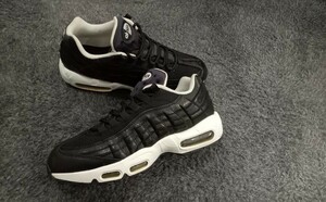 K23【特価/Used/入手困難】NIKE ID AIR MAX 95 BLACK_WHITE/Jordan sb force atmos AIRMAX dunk acg supreme 1 2 4 95 97 90 