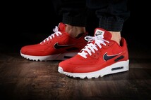 H2【特価/Used/入手困難】NIKE AIR MAX 90 ESSENTIAL UNIVERSITY RED/Jordan sb force atmos AIRMAX dunk acg supreme 1 2 4 95 97 90 _画像1