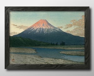 Art hand Auction 12096■Kostenloser Versand!! Kunstplakat, Gemälde im A3-Format, Hasui Kawase-Illustration, skandinavisches mattes Papier, Residenz, Innere, Andere