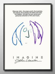 Art hand Auction 14450 ■Free Shipping!! Art Poster Painting A3 Size John Lennon Imagine the Beatles Illustration Scandinavian Matte Paper, residence, interior, others