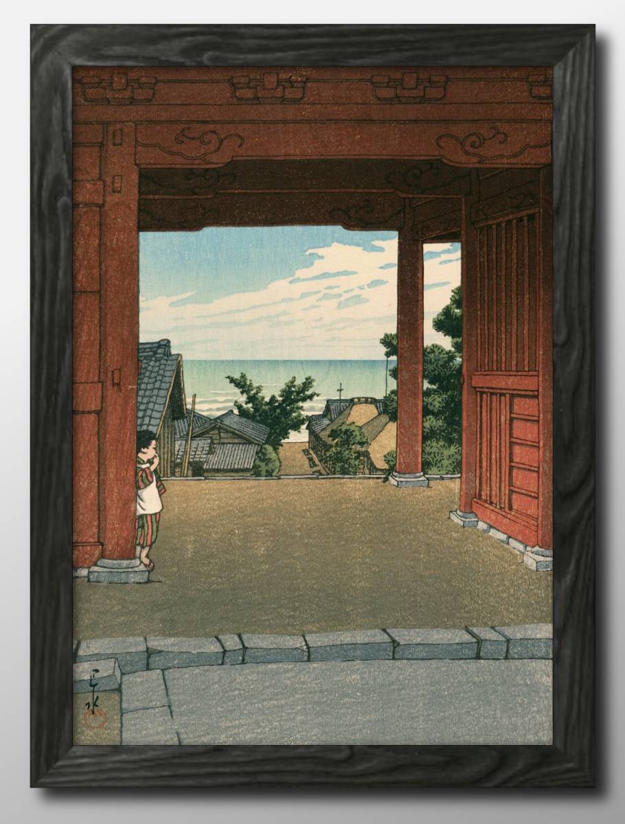 12106■Free shipping!!Art poster painting A3 size Hasui Kawase illustration Scandinavian matte paper, residence, interior, others