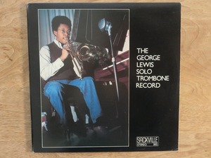 George Lewis/ Solo Trombone Record / Sackville / LP / レコード