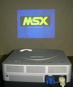 SONY VPL-CX10 LCDプロジェクター MSX RGB 15KHz 対応確認済 DIN8ピンケーブル付属　中古難あり品