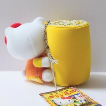 ご当地 地域 限定 熊本 名物 からし 蓮根 レンコン ハローキティ Hello Kitty ぬいぐるみ マスコット ボールチェーン タグ付き 2005年_画像3