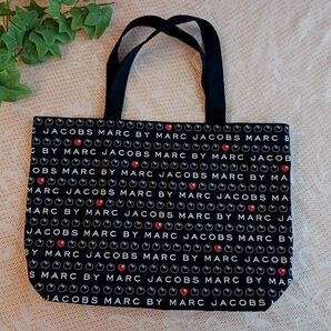 未使用 美品◆MARC BY MARC JACOBS マークバイマークジェイコブス キャンバストートバッグ◆総柄 エコバッグ