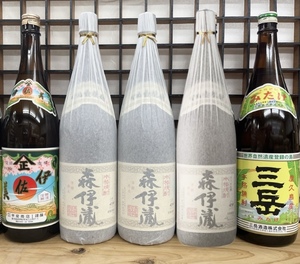 即決（税込）【 森伊蔵 ３本・ 伊佐美・三岳： 芋焼酎1800ml × ５本 】新品美品